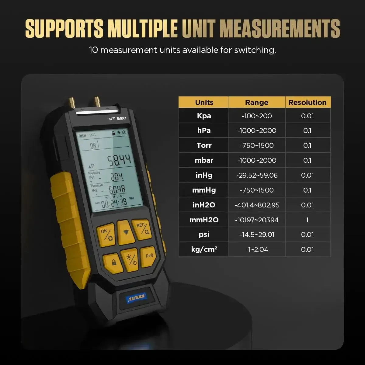 Autool PT520 | Luftdruckprüfer
