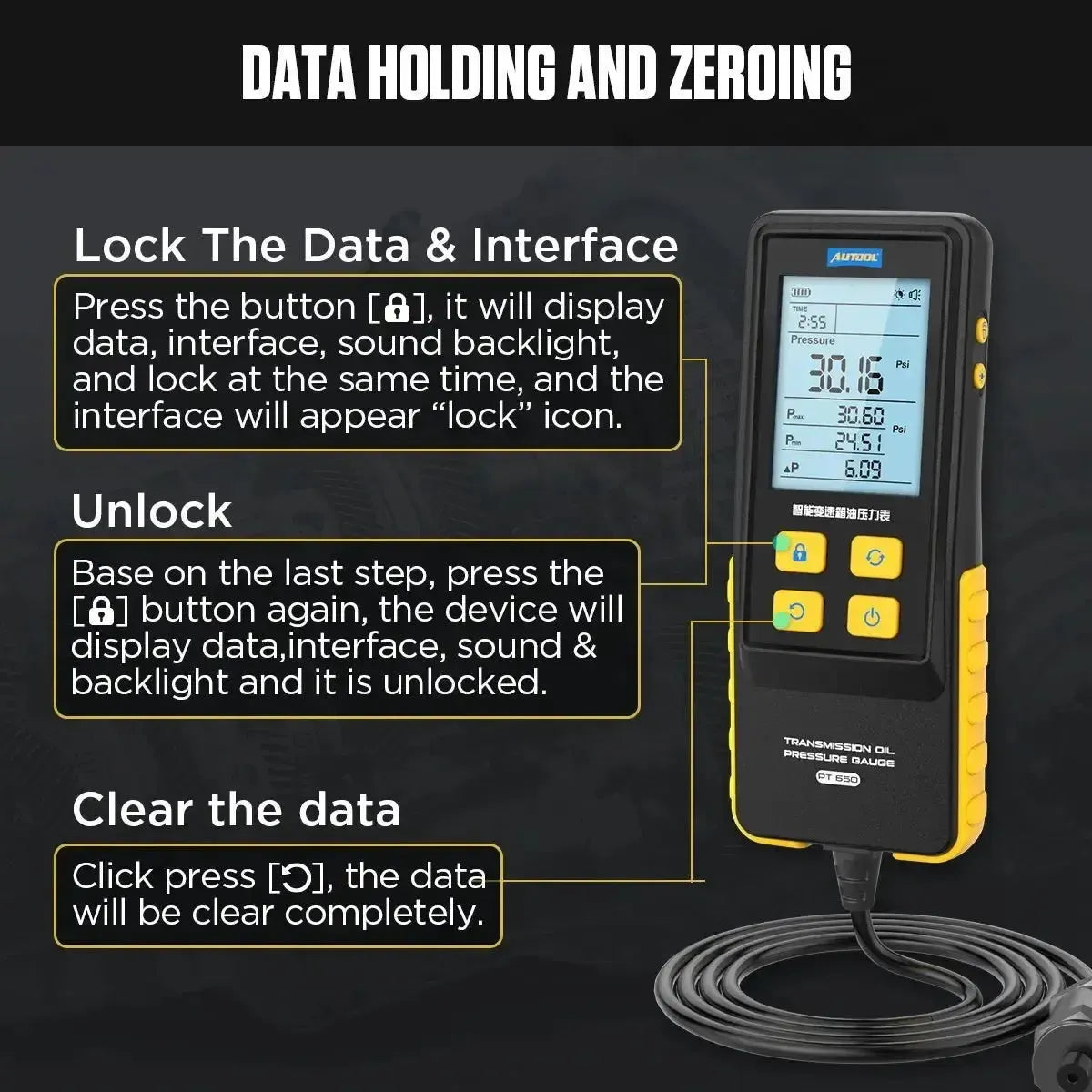 Autool PT650 | Getriebeöl-Drucktester
