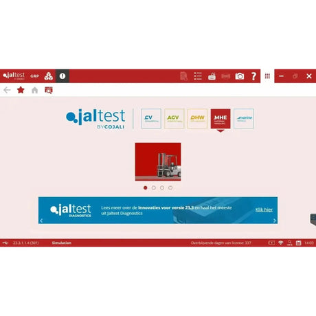 Jaltest MHE (Material Handling Equipment) Diagnosegerät
