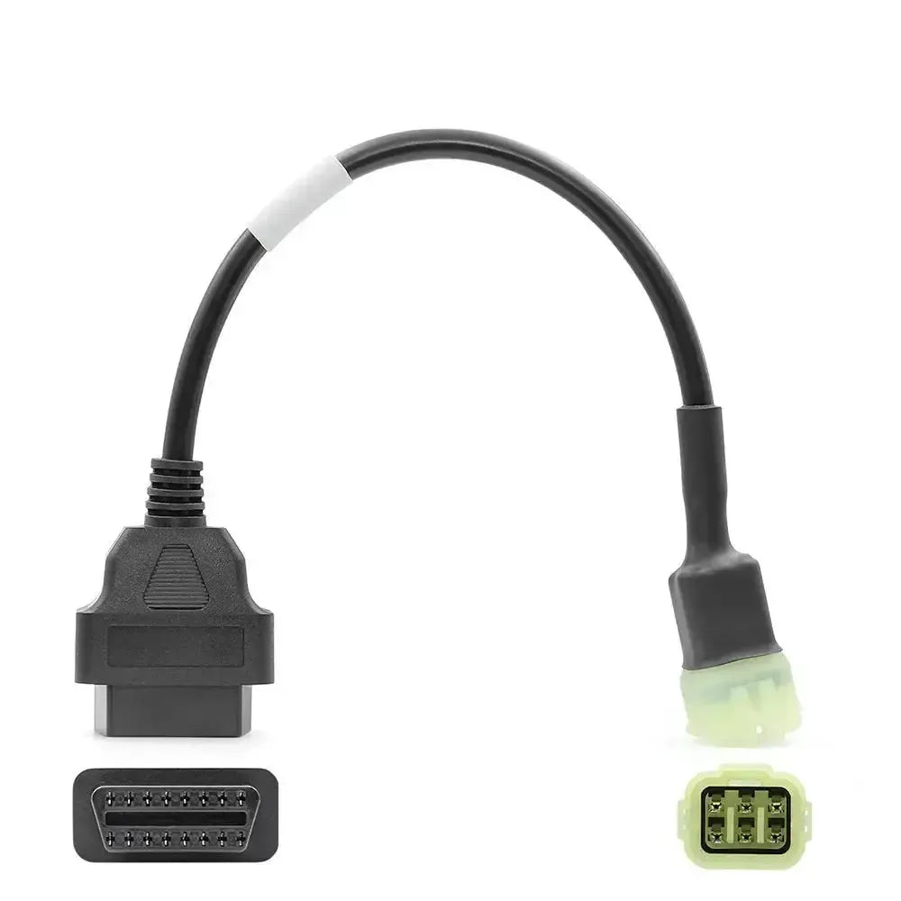 Kawasaki 6-pins OBD – 16-pins OBD2 Adapterkabel | Motorrad