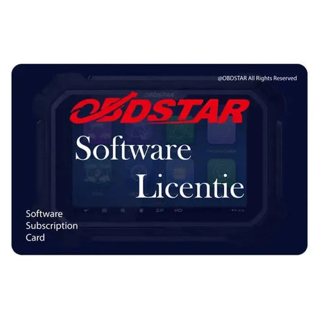 OBDSTAR ECU Master Configuratie C Update-licentie