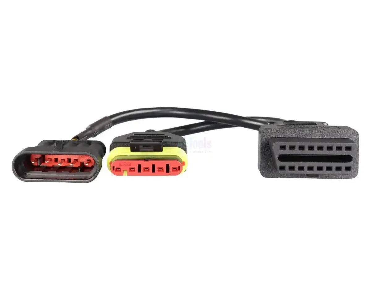OBDSTAR (M047) | Vespa 5+5-poliges OBD – 16-poliges OBD2 Adapterkabel | Motorrad