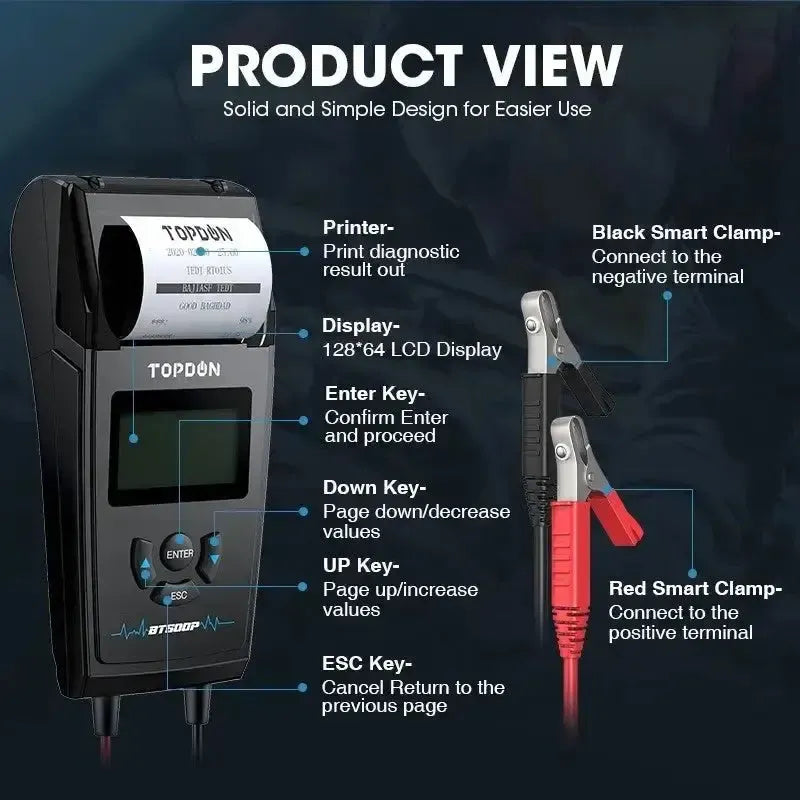 Topdon BT500P | Batterietester