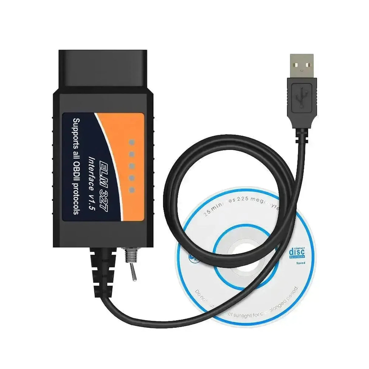 Universelles ELM327 (FT232RL) (HS/MS-CAN Umschalter) | USB-Interfacekabel