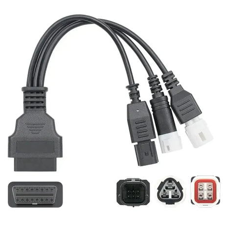 Yamaha 3+4+6-polig - 16-polig OBD2 Adapterkabel | Motorrad