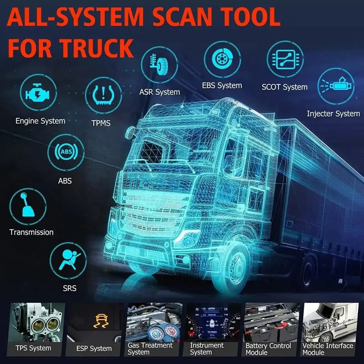 Ancel HD601 Lastkraftwagen Diagnosegerät