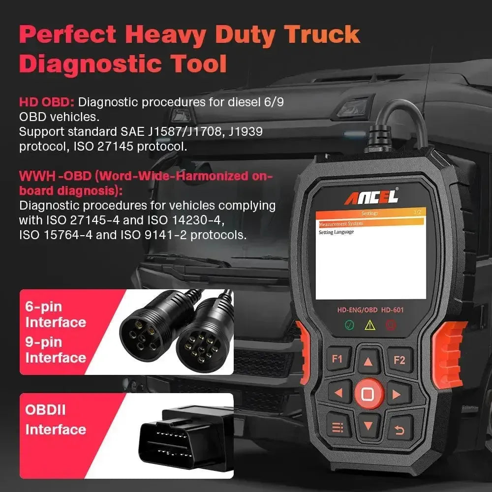 Ancel HD601 Lastkraftwagen Diagnosegerät