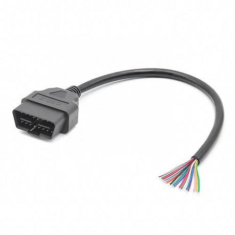 AsTools 16 Pins OBD2 Stekker Mannetje Met 16 Open Eindkabels Verloopkabel 30 cm