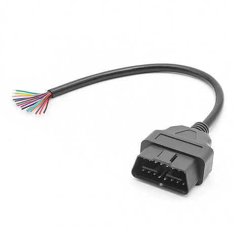 AsTools 16 Pins OBD2 Stekker Mannetje Met 16 Open Eindkabels Verloopkabel 30 cm