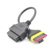 AsTools Benelli 6 Pins OBD - 16 Pins OBD2 Verloopkabel Motorfiets
