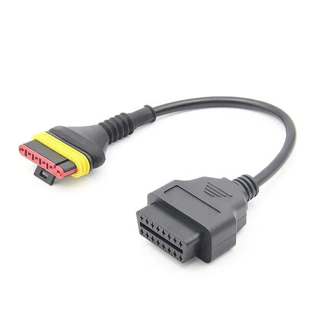 AsTools Benelli 6 Pins OBD - 16 Pins OBD2 Verloopkabel Motorfiets