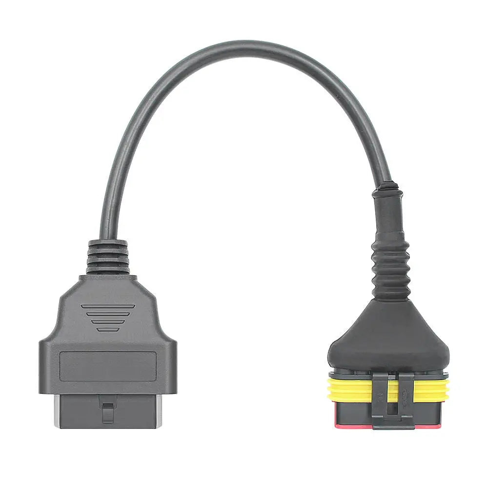 AsTools Benelli 6 Pins OBD - 16 Pins OBD2 Verloopkabel Motorfiets