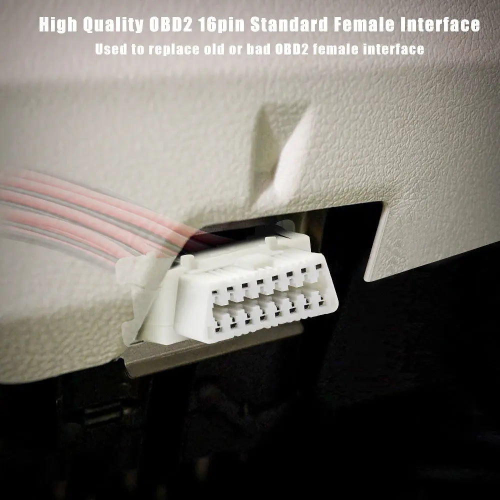 AsTools Honda 16 Pins OBD2 Poort Vrouwtje Met 16 Open Eindkabels 30 cm