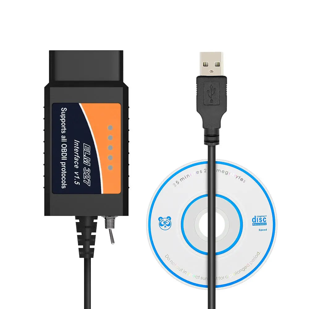 AsTools HS/MS-CAN Switch ELM327 USB Interfacekabel FT232RL
