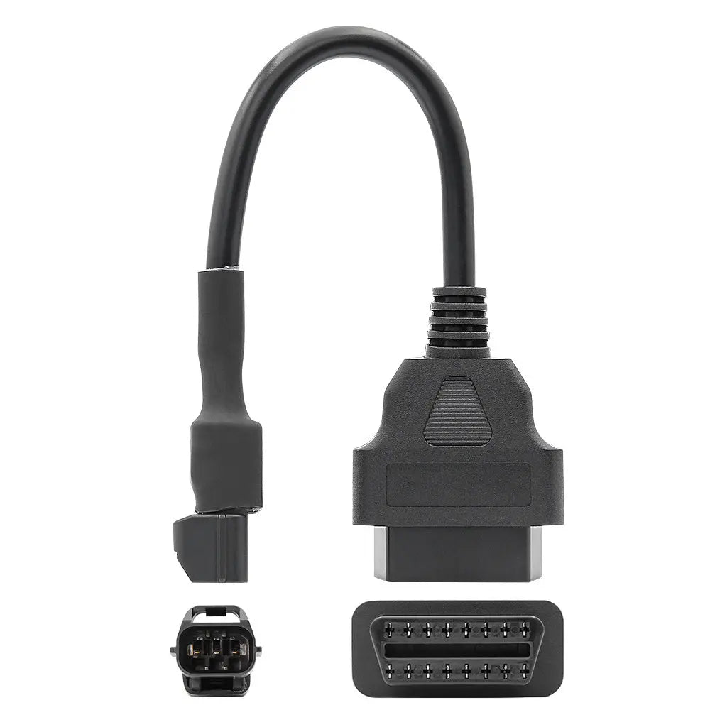 AsTools Kymco 3 Pins OBD - 16 Pins OBD2 Verloopkabel Snorfiets