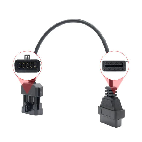 AsTools Opel 10 Pins OBD1 - 16 Pins OBD2 Verloopkabel Personenauto