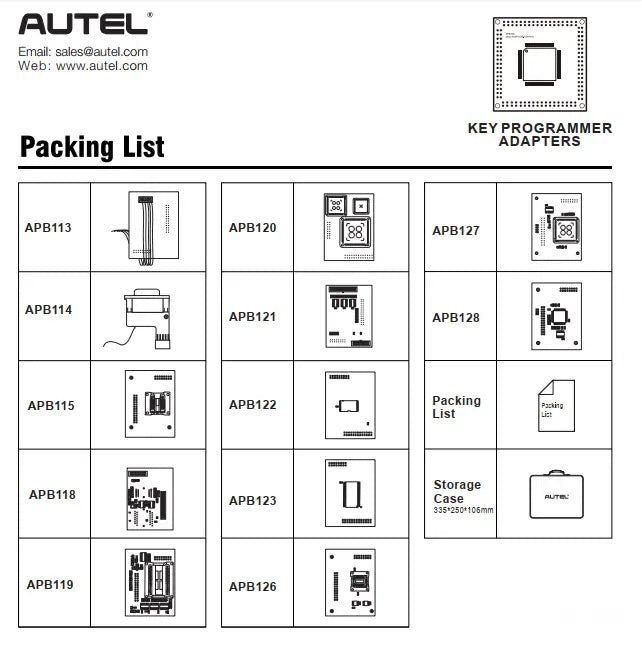 Autel MaxiIM IMPKA Adapter Kit 12-Delig