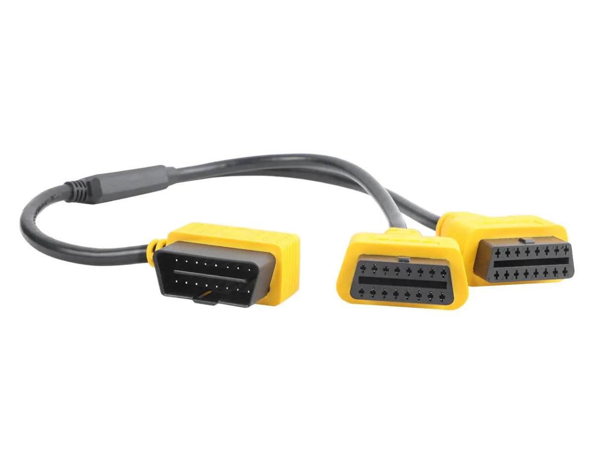 Autool 16 Pins OBD2 Verleng- Splitterkabel 2-Delig 50 cm