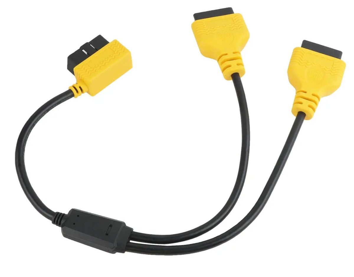 Autool 16 Pins OBD2 Verleng- Splitterkabel 2-Delig 50 cm