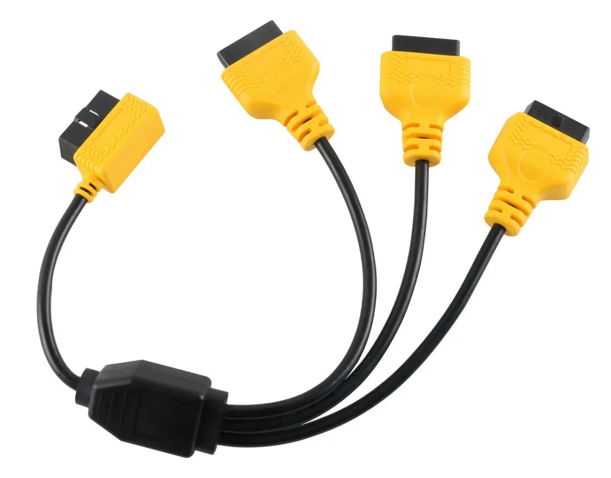 Autool 16 Pins OBD2 Verleng- Splitterkabel 3-Delig 50 cm