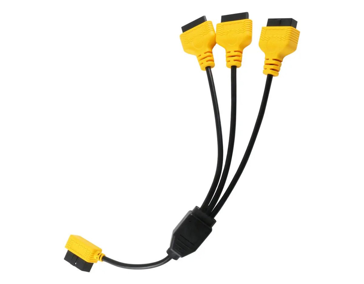 Autool 16 Pins OBD2 Verleng- Splitterkabel 3-Delig 50 cm