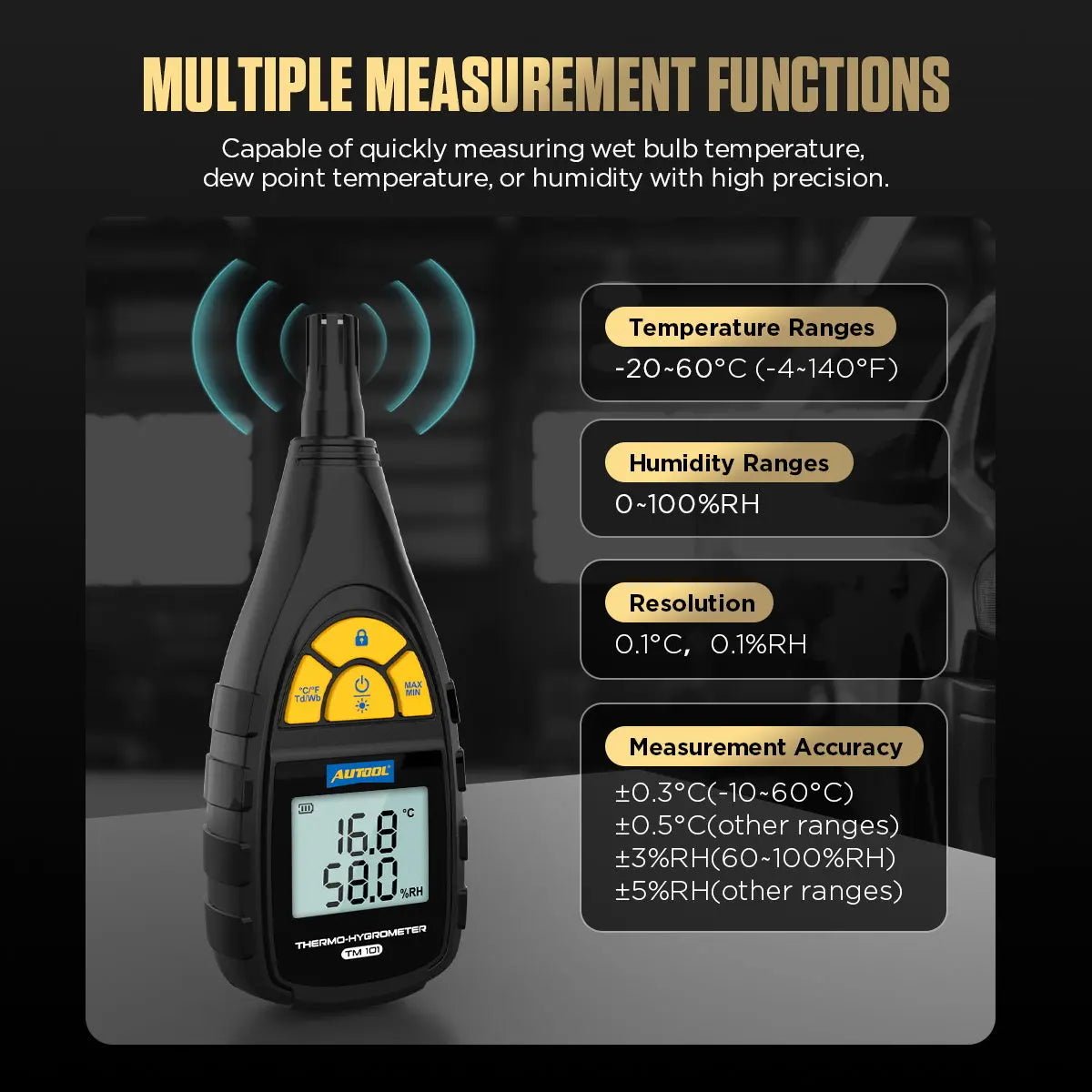 Autool TM101 Thermo- Hygrometer