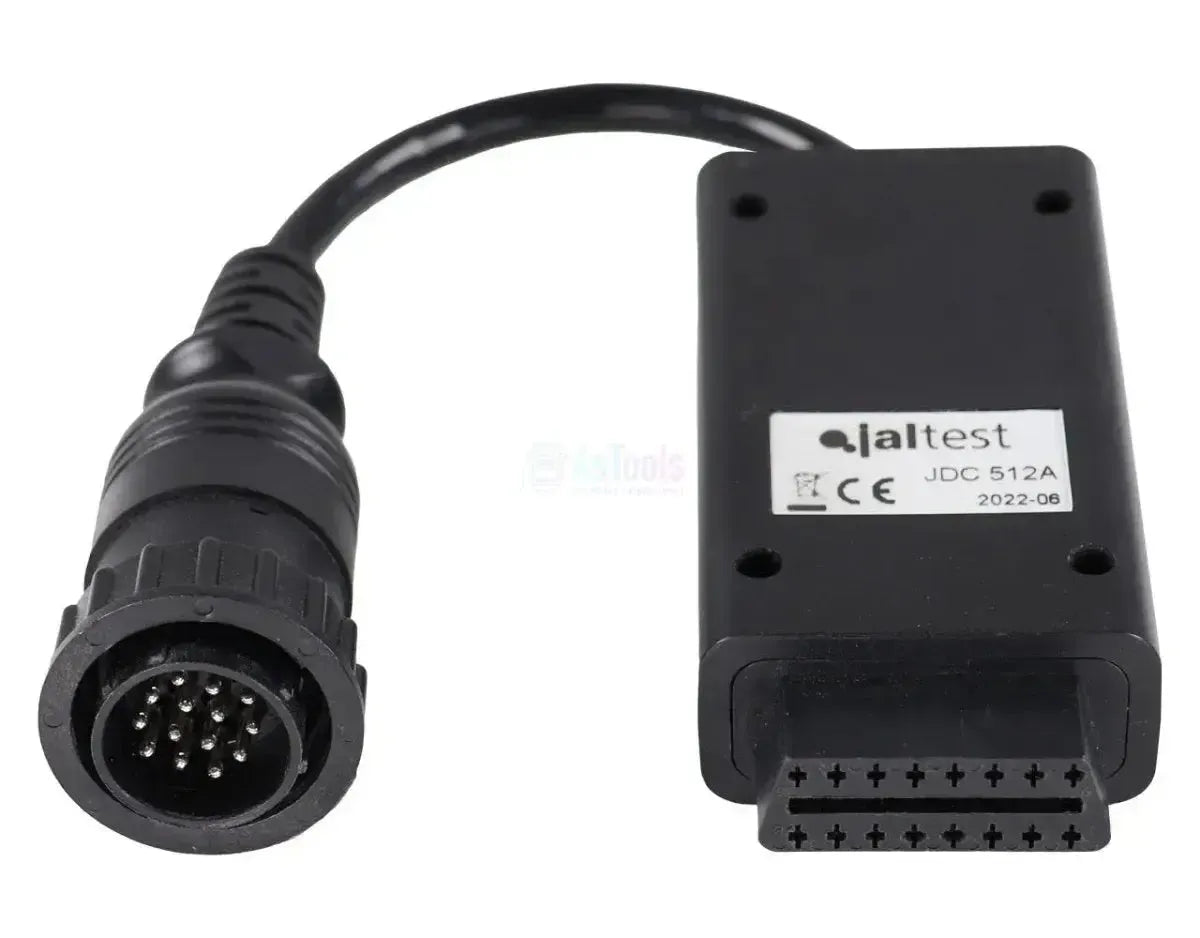 Jaltest (JDC512A) | Deutz-Fahr/Same/Lamborghini 14-poliges OBD - 16-poliges OBD2 Adapterkabel | Landwirtschaftliches Fahrzeug
