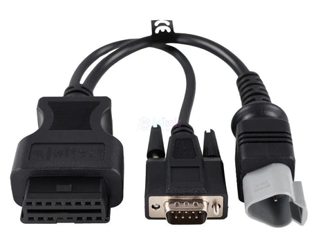 Jaltest Jaltest SISU 3+9 Pins OBD - 16 Pins OBD2 Verloopkabel Verbrandingsmotor