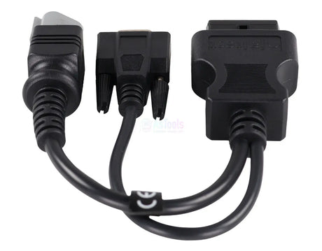 Jaltest Jaltest SISU 3+9 Pins OBD - 16 Pins OBD2 Verloopkabel Verbrandingsmotor