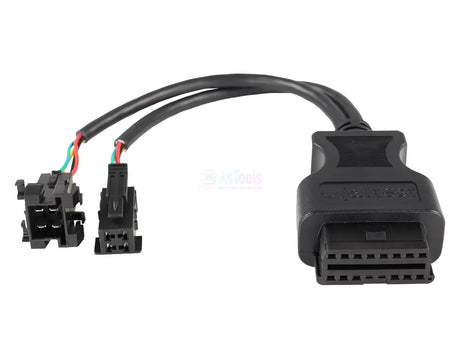Jaltest Jaltest Wabco ATC/MTS 4+4 Pins OBD - 16 Pins OBD2 Verloopkabel Autobus