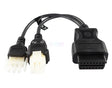 Jaltest Jaltest ZF Ecomat 3+6 Pins OBD - 16 Pins OBD2 Verloopkabel Bedrijfs- en Werkvoertuig