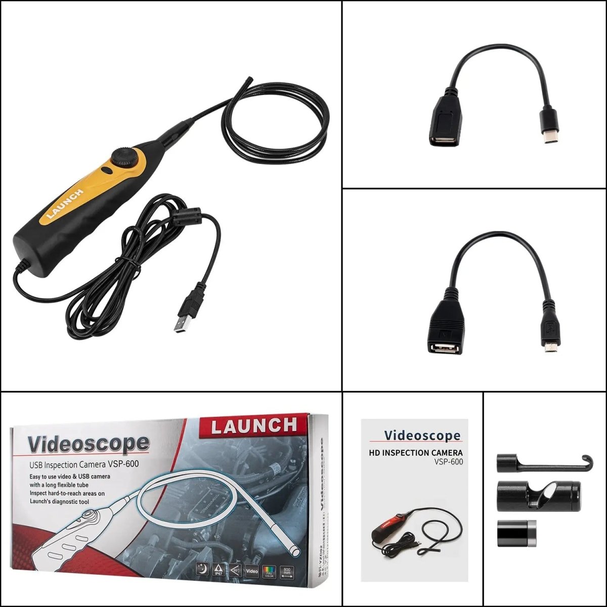 Launch VSP-600 USB Inspectiecamera 5,5 mm