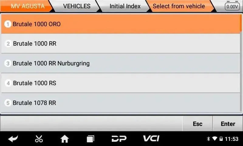 OBDSTAR IScan MV Agusta Motorrad Diagnosegerät
