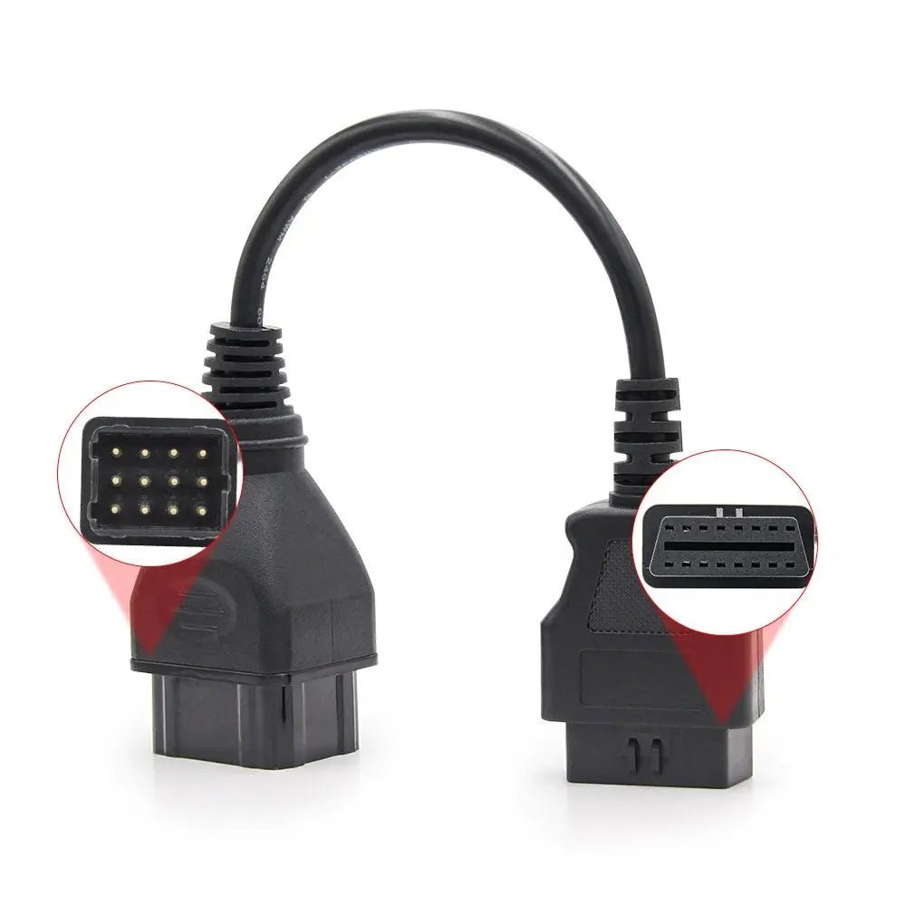 Renault 12 Pins OBD1 - 16 Pins OBD2 Verloopkabel Vrachtwagen
