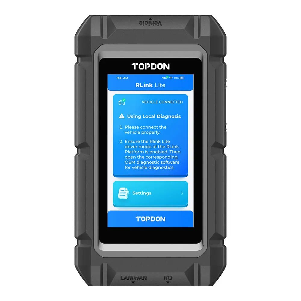 Topdon RLink Lite Interface