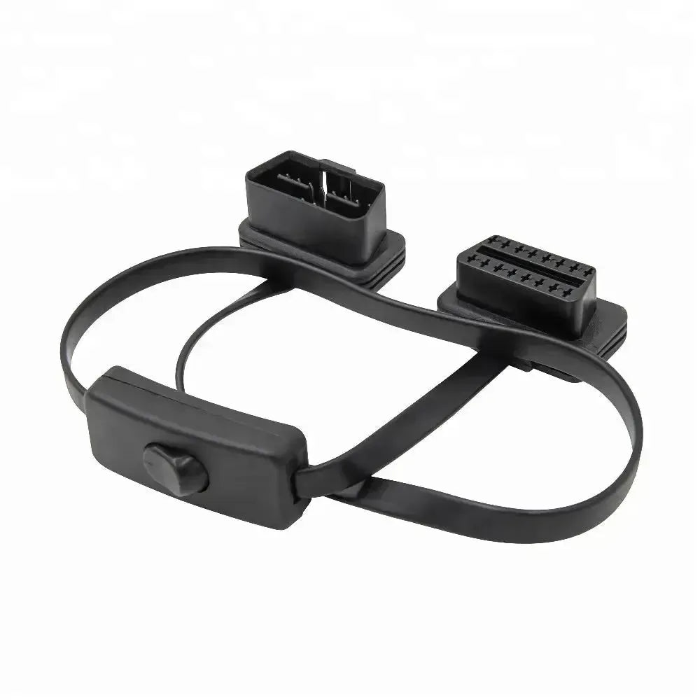 Universell (A0055) | 16-poliges OBD2-Plattenverlängerungskabel mit Schalter (60 cm) | Schnittstelle