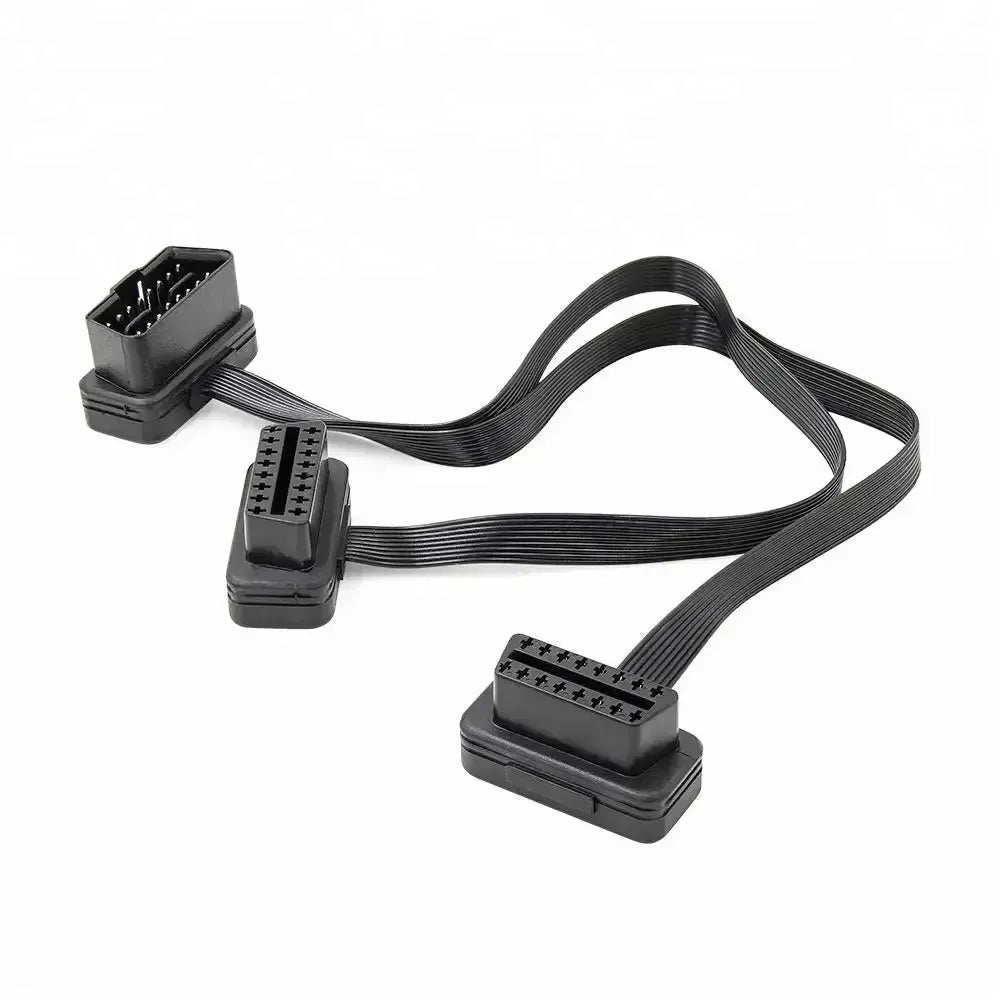 Universelles 16-poliges OBD2 Verlängerungs- und Splitterkabel 2-teilig (30 cm)
