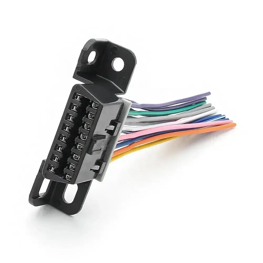 Universeller 16-poliger OBD2-Anschluss (Weiblich) mit 16 offenen Endkabeln - 10 cm