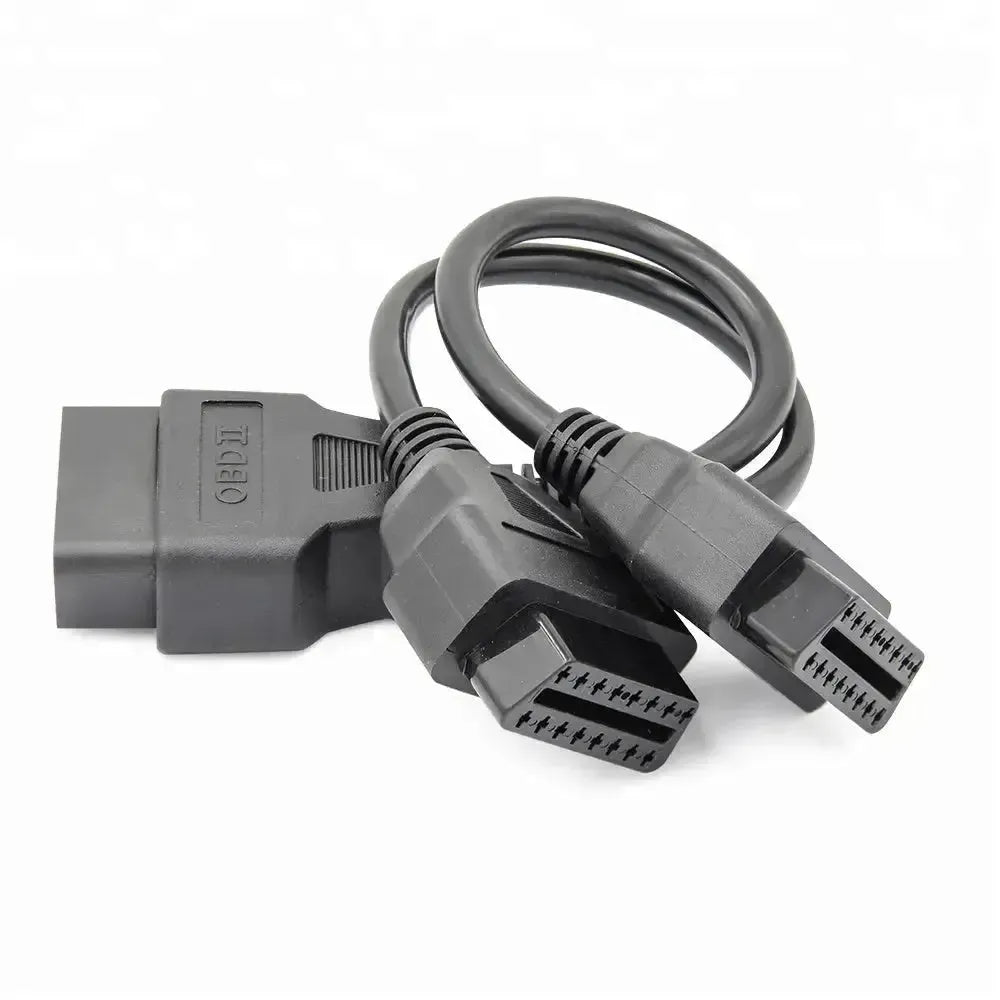 Universelles 16-poliges OBD2 Verlängerungs-Splitterkabel 2-teilig (30 cm)