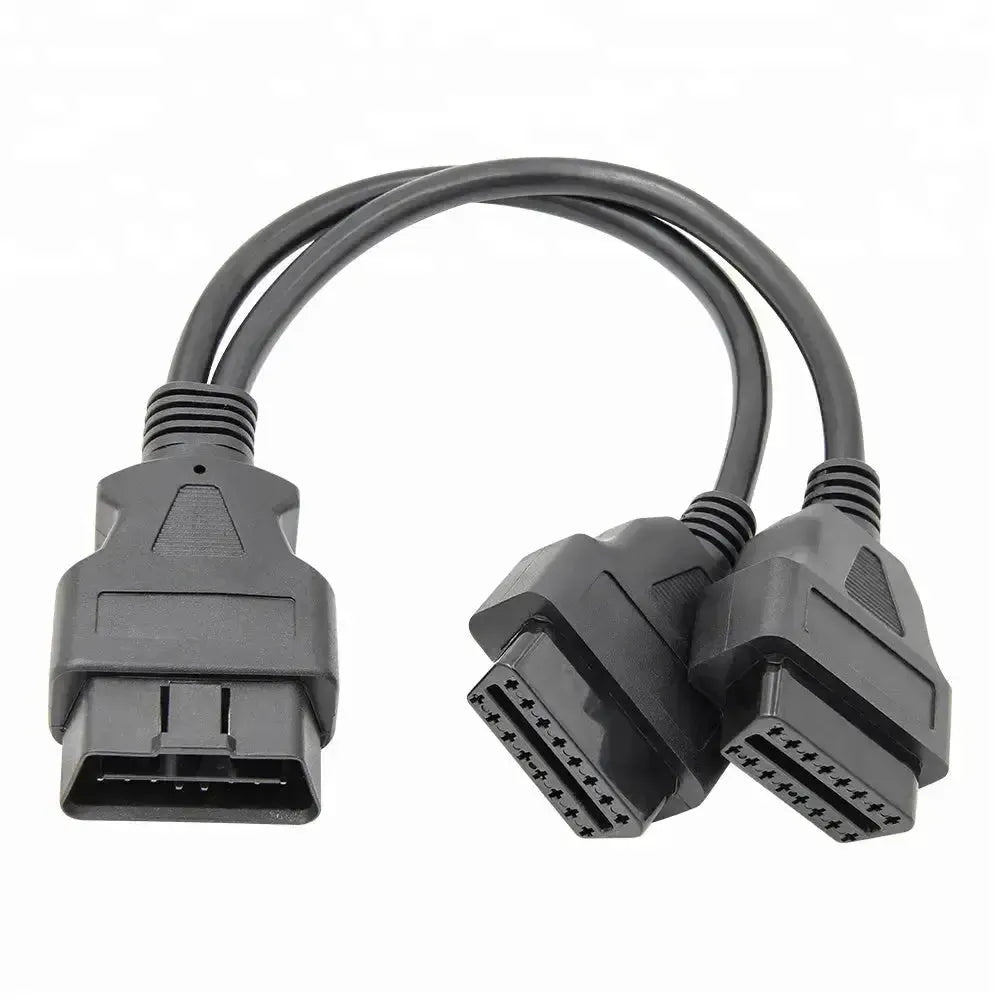 Universelles 16-poliges OBD2 Verlängerungs-Splitterkabel 2-teilig (30 cm)