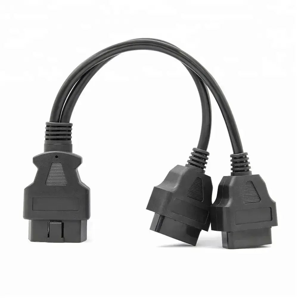Universelles 16-poliges OBD2 Verlängerungs-Splitterkabel 2-teilig (30 cm)