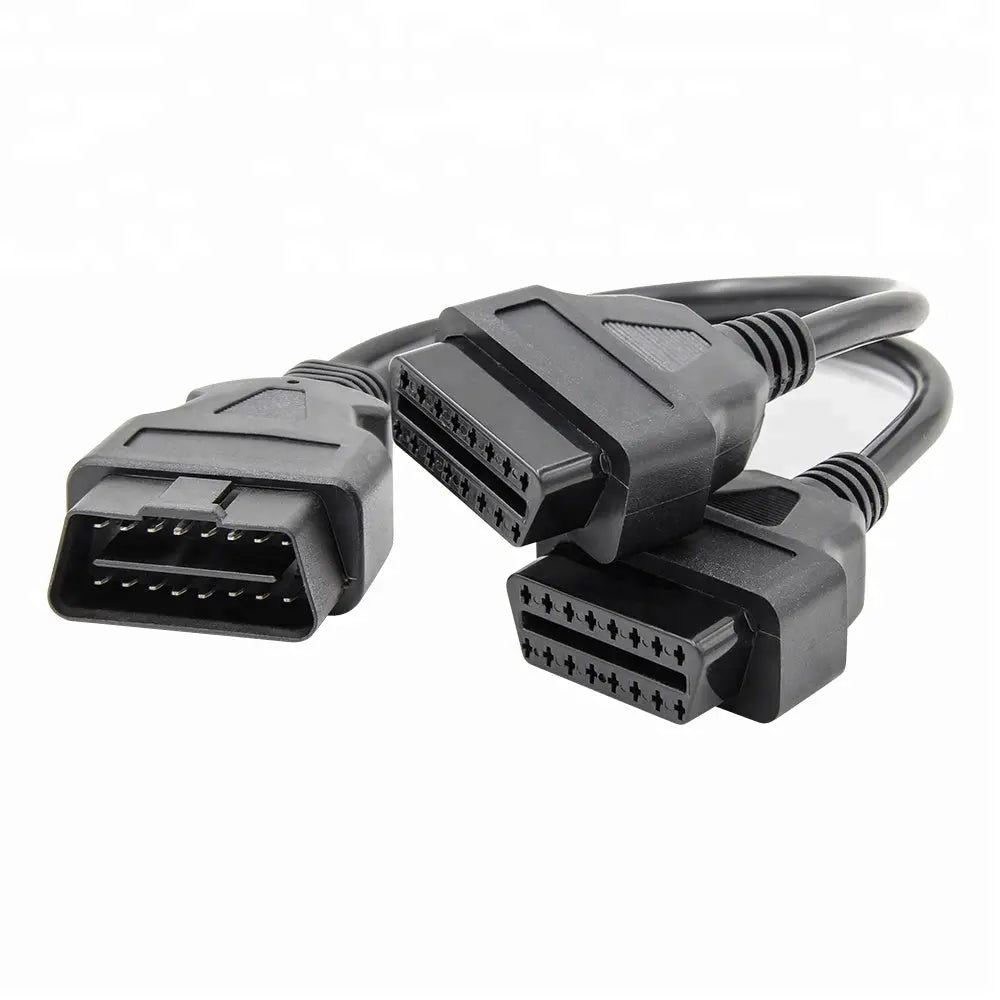 Universele 16 Pins OBD2 Verleng- Splitterkabel 2-Delig 30 cm