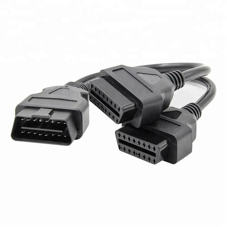 Universele 16 Pins OBD2 Verleng- Splitterkabel 2-Delig 30 cm