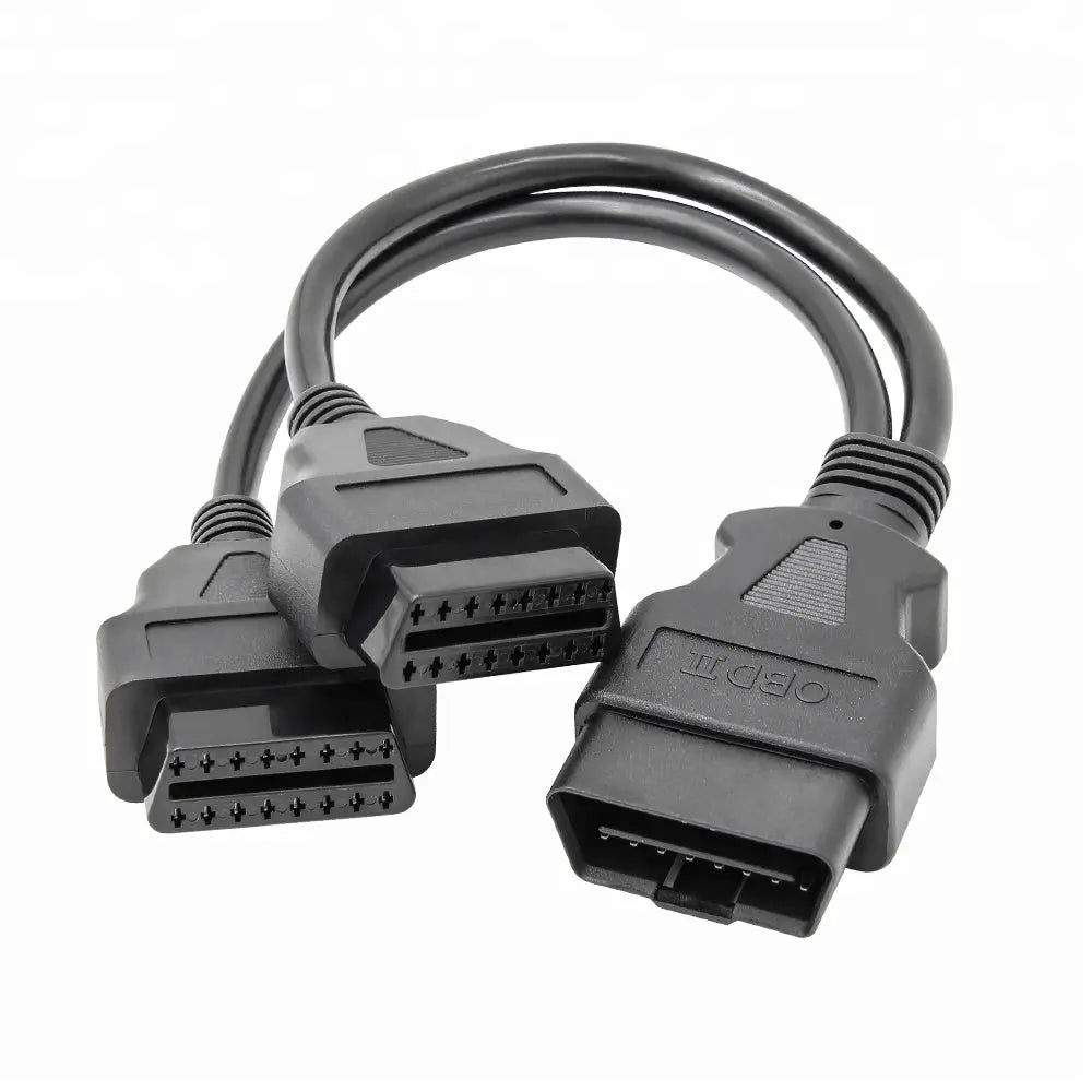 Universele 16 Pins OBD2 Verleng- Splitterkabel 2-Delig 30 cm