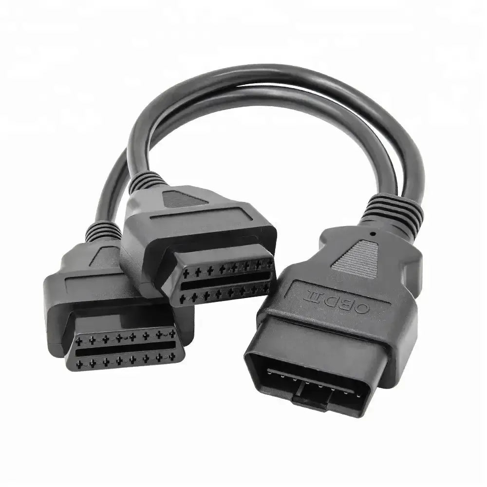 Universelles 16-poliges OBD2 Verlängerungs-Splitterkabel 2-teilig (30 cm)