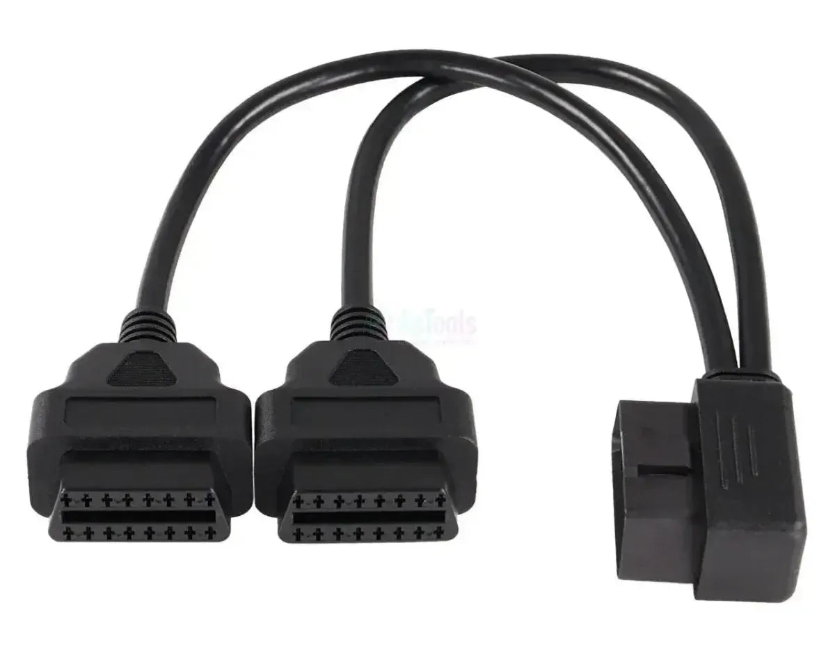 Universelles 16-poliges OBD2 Verlängerungs- und Splitterkabel 2-teilig 30 cm