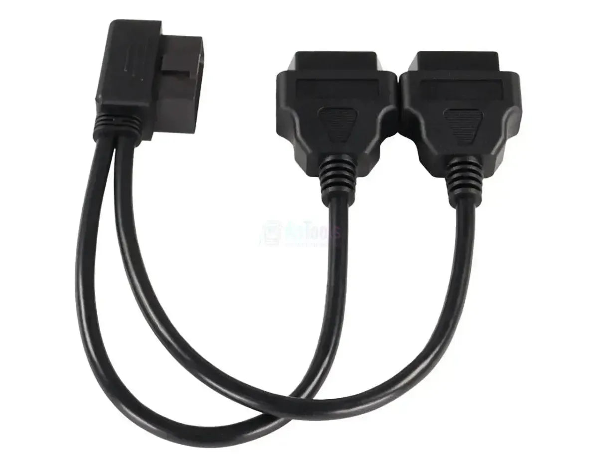 Universelles 16-poliges OBD2 Verlängerungs- und Splitterkabel 2-teilig 30 cm