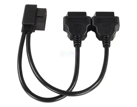 Universelles 16-poliges OBD2 Verlängerungs- und Splitterkabel 2-teilig 30 cm