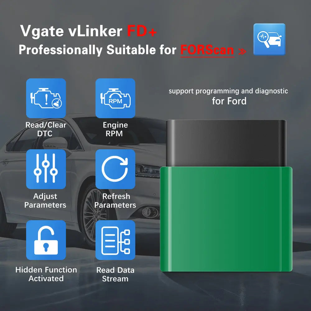 Vgate Vgate vLinker FD+ ELM327 Bluetooth 4.0 Interface